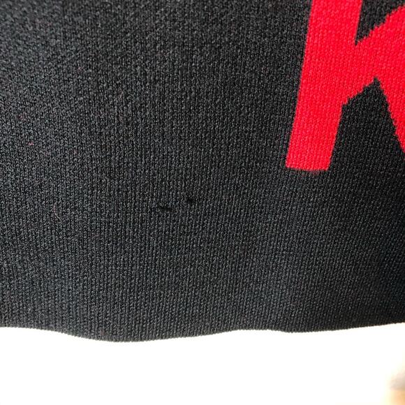 ASOS black long sleeved cropped sweater w/letters - Picture 5 of 7